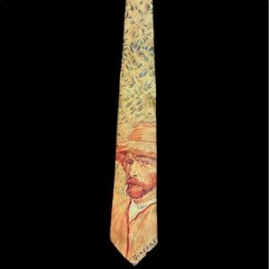 VTG Vincent Van Gogh “ Self- Portrait “ Tie By Ralph Marlin 1990